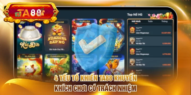 4 yếu tố khiến TA88 khuyến khích thực hiện chơi có trách nhiệm